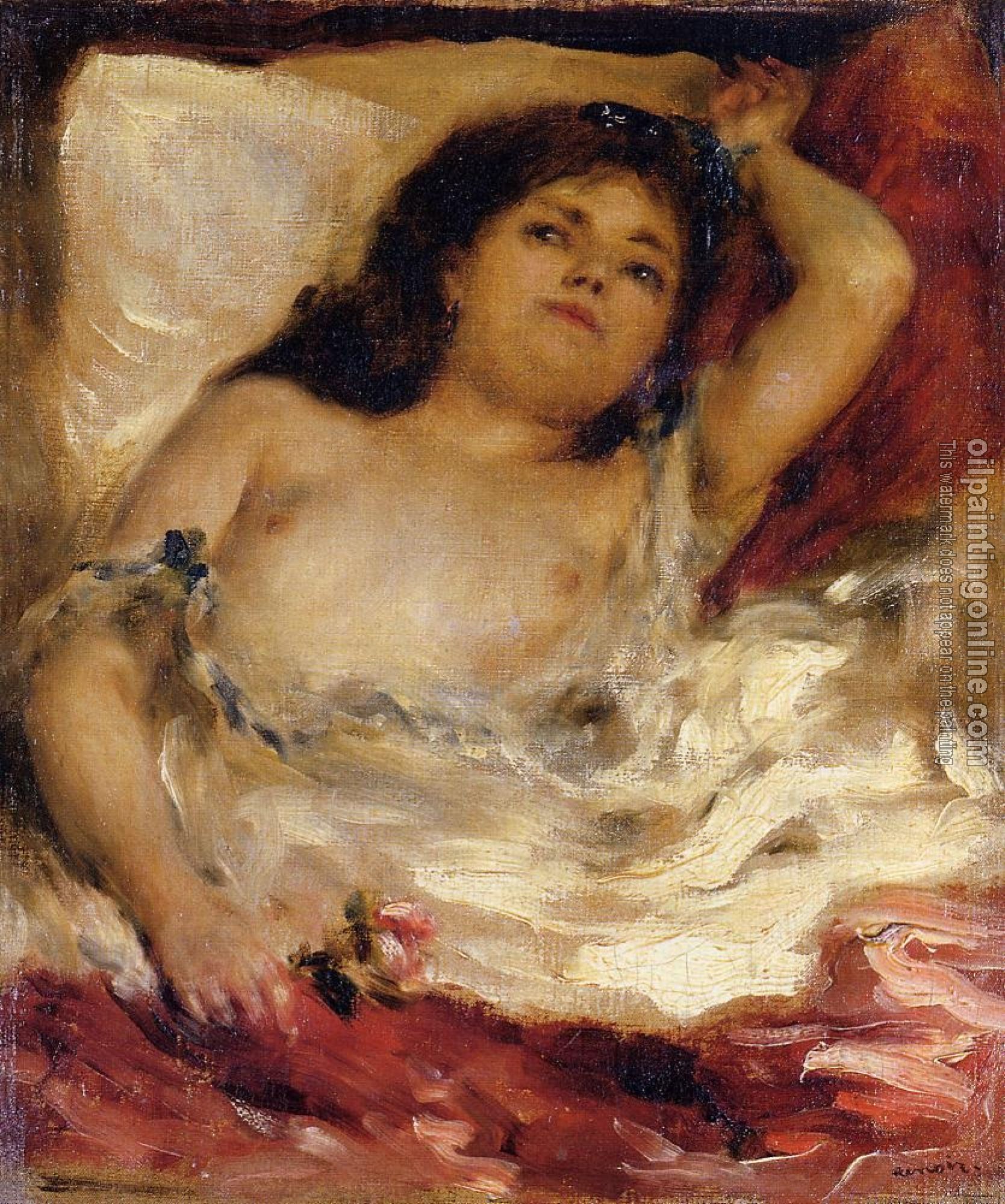 Renoir, Pierre Auguste - Reclining Semi-Nude